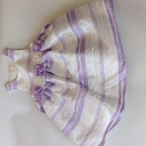 American Princess Purple and White dress. Size 4T
